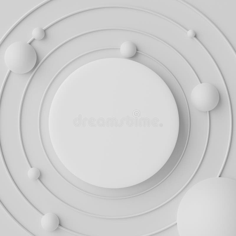 3d render scene of abstract geometric shapes for mock up and display products in fashion background theme. Blank white banner for vector illustration