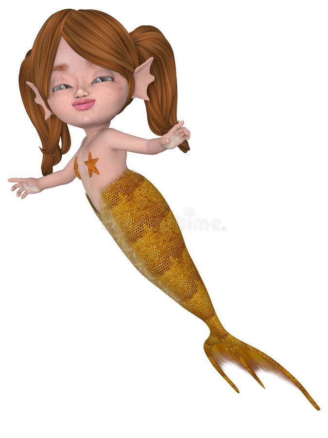 Fantasy Mermaid stock illustration. Illustration of toon 19754973