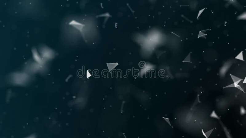 3d rendered abstract plexus shapes. Connection and web concept. Digital, communication and technology background stock illustration