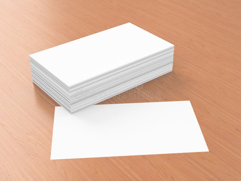 Business cards blank mockup stock illustration Business cards blank mockup stock illustration