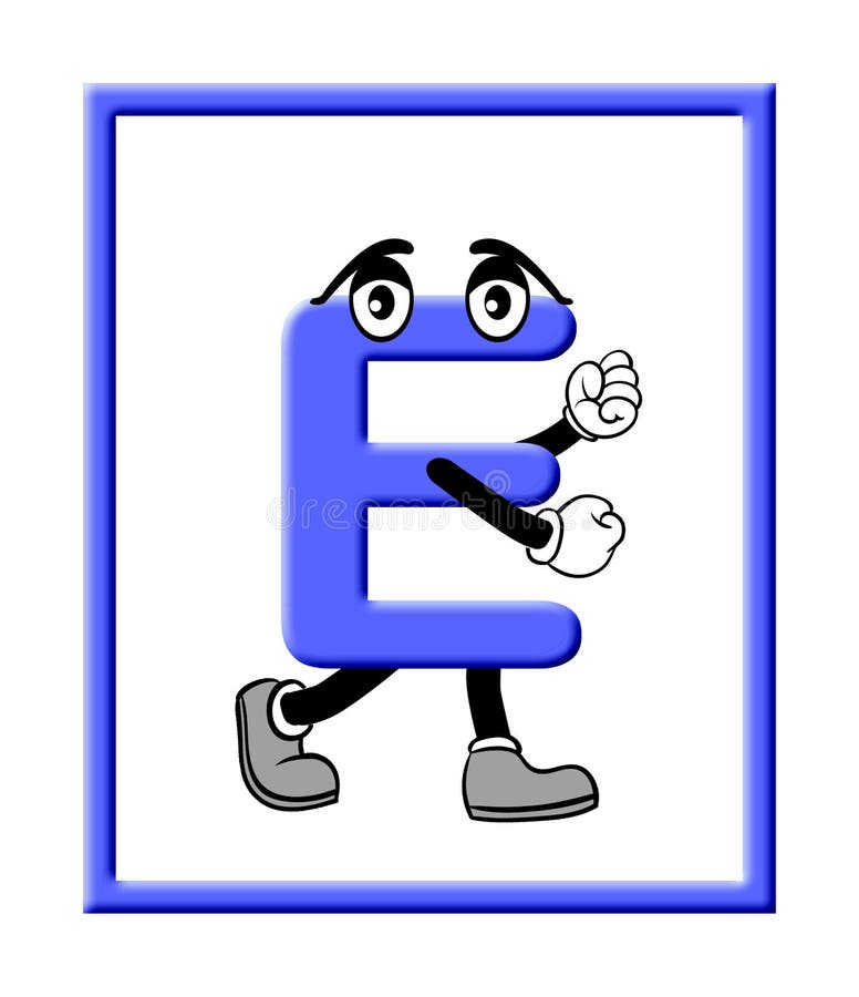 An Illustration of the Alphabet Letter E Stock Illustration ...