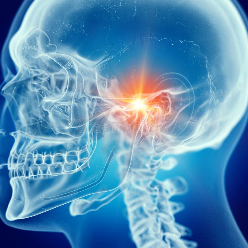 A painful temporomandibular joint