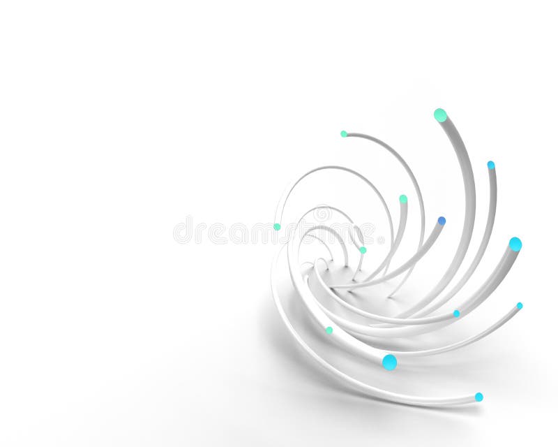 3D rendering abstract background with 3D waves. royalty free illustration