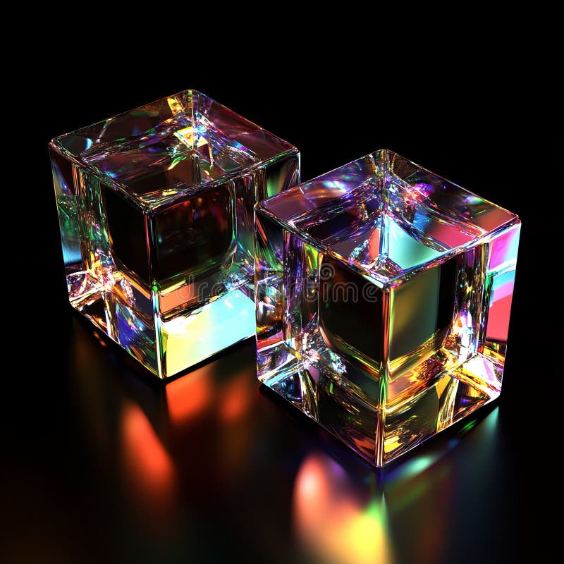 3D rendering with abstract minimalist geometric design elements, holographic transparency gradient, futuristic poster royalty free stock photos