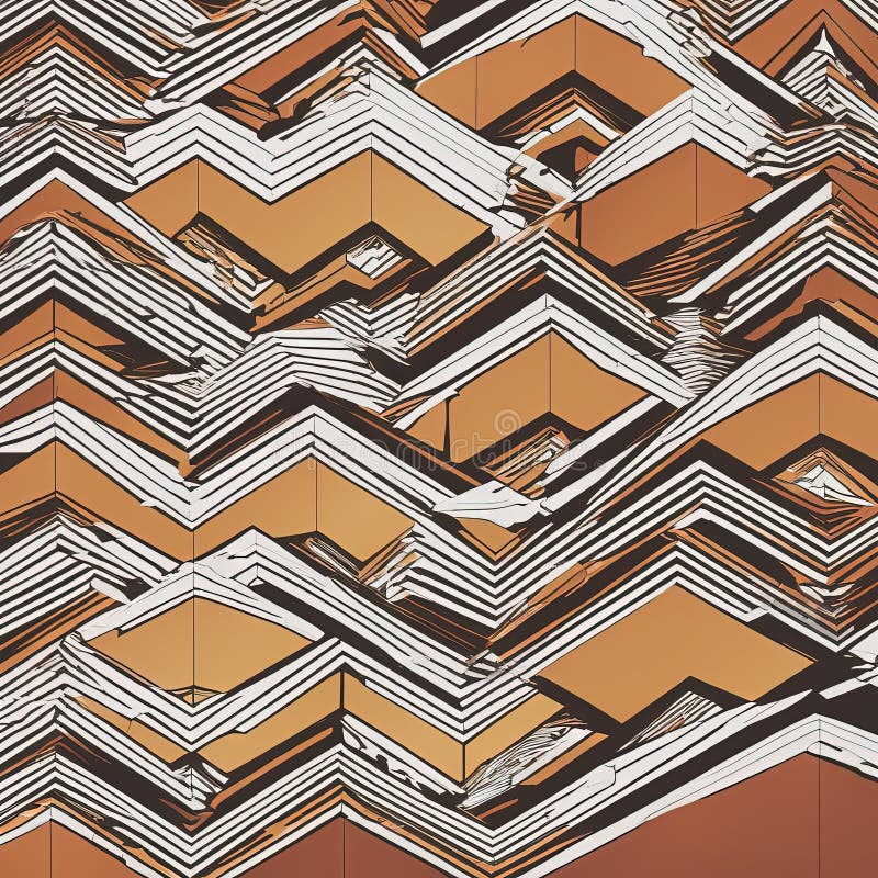 3d rendering abstract modern digital fractal 3d rendering abstract modern digital fractal 3d rendering of an orange and black stock illustration
