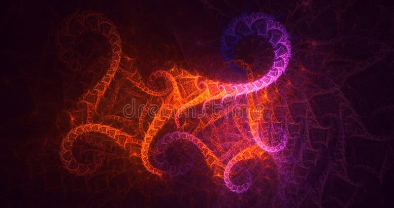3d făcând tehnologia abstractă multicolor pentru fundal de lumină fractală și tapet. filtru abstract multicolor pentru Photoshop. royalty free illustration