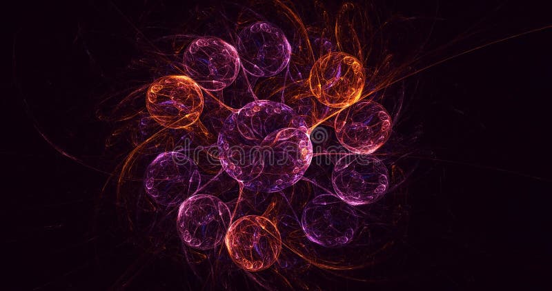 3d făcând ca tehnologia abstractă multicolor să fie fundal de lumină fractală și tapet. filtru abstract multicolor pentru Photosho royalty free illustration