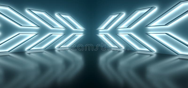Abstract Shapes Interior With Soft Light And Reflections vector illustration Abstract Shapes Interior With Soft Light And Reflections vector illustration