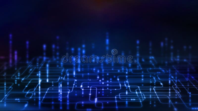 3D Rendering of Abstract Technology Background. Glowing Computer Software  Programming Flow Chart Stock Illustration - Illustration of graphic,  futuristic: 141629330