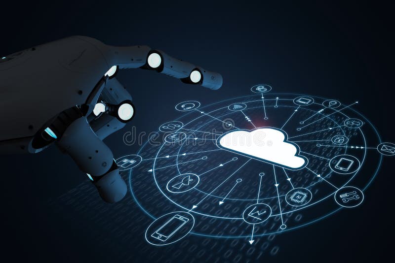 Robot with cloud computer