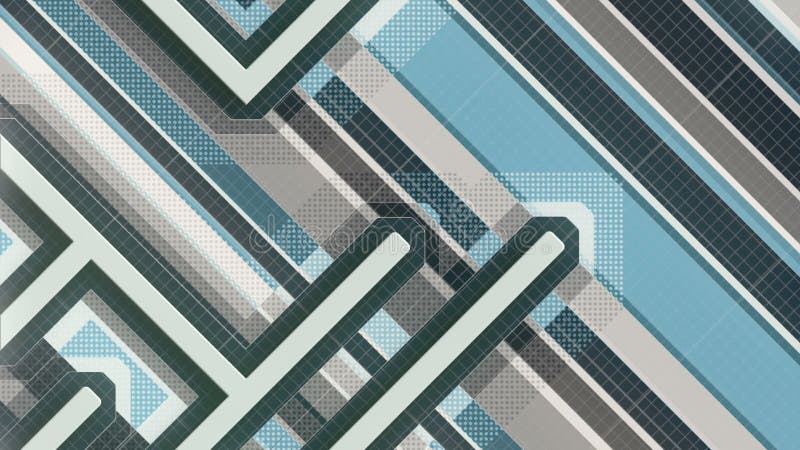 3d rendering animated labyrinth. Solving problems abstract concept HD resolution stock illustration