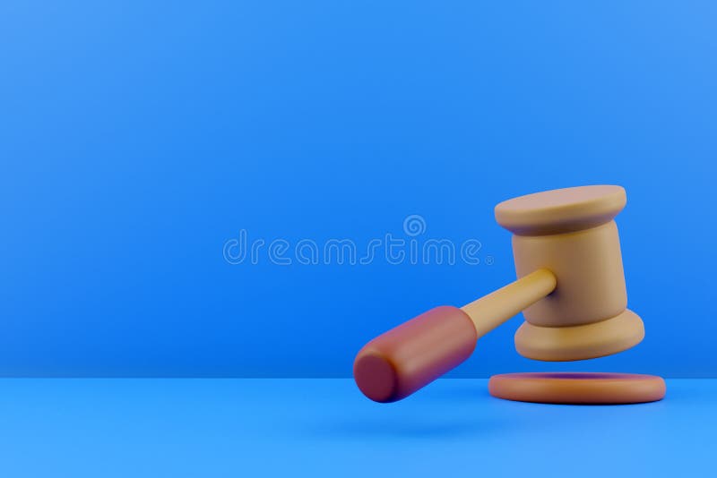 3d-rendering av domarklubba och ljudtavla 3d-renderingsgavel och ljudtavla 3d-renderingsgavel och ljudtavla vektor illustrationer