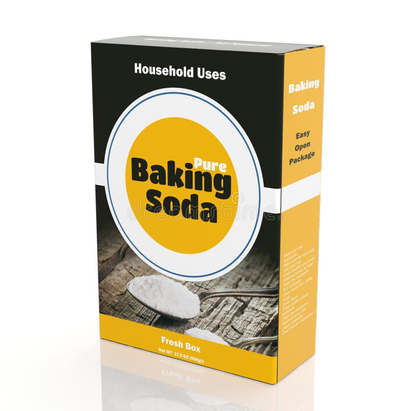Baking soda box stock illustration. Illustration of llustration 1024072