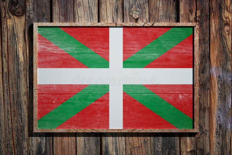 Wooden Basque Country flag royalty free illustration Wooden Basque Country flag royalty free illustration