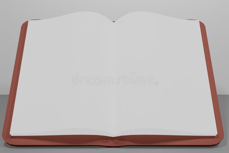 3D Rendering Big Fill Book Blank Work Background For Mock Up and Advertisement. vector illustration