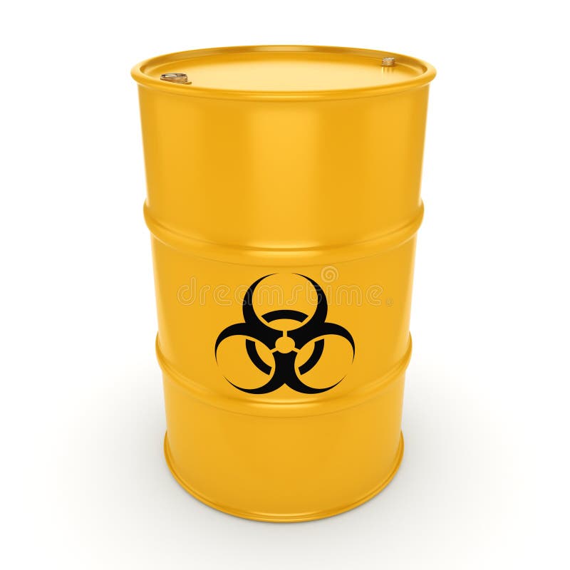 3D Rendering Biohazard Barrel Stock Illustration Illustration of hazard, isolated 81897688