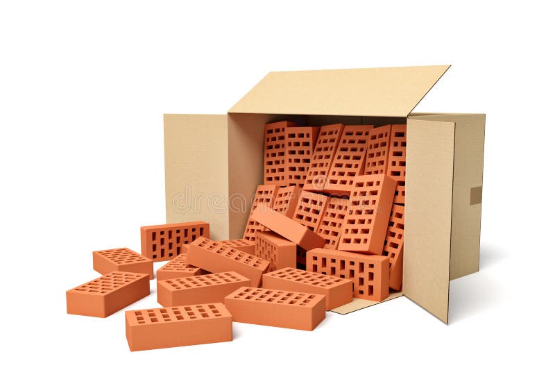 d-rendering-cardboard-box-lying-sidelong