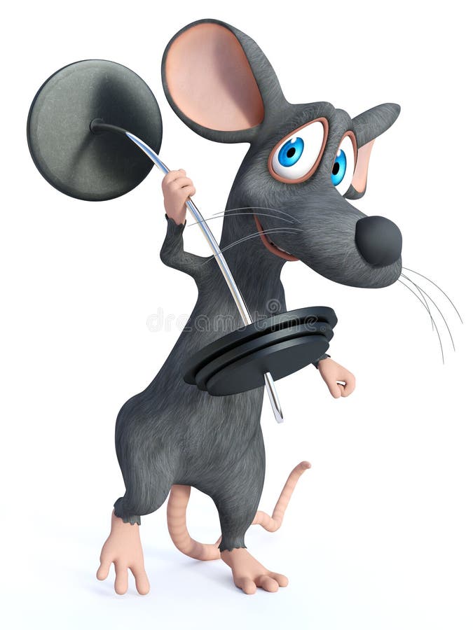 Gym Rat Stock Illustration - Download Image Now - Rat, Cartoon