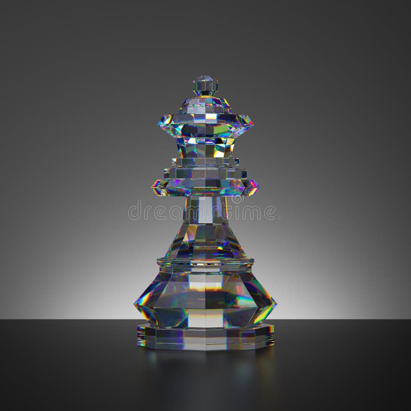 Queen Glass Chess Piece Stock Illustrations – 181 Queen Glass Chess ...