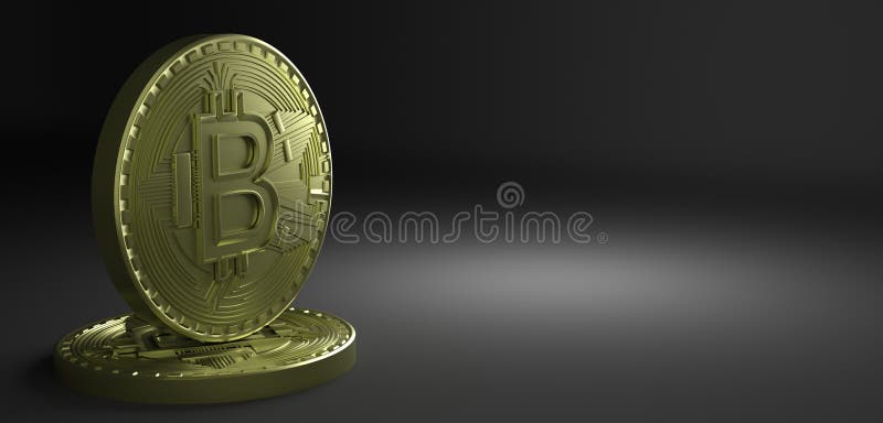 3D Rendering of coin Bitcoin stock illustration 3D Rendering of coin Bitcoin stock illustration