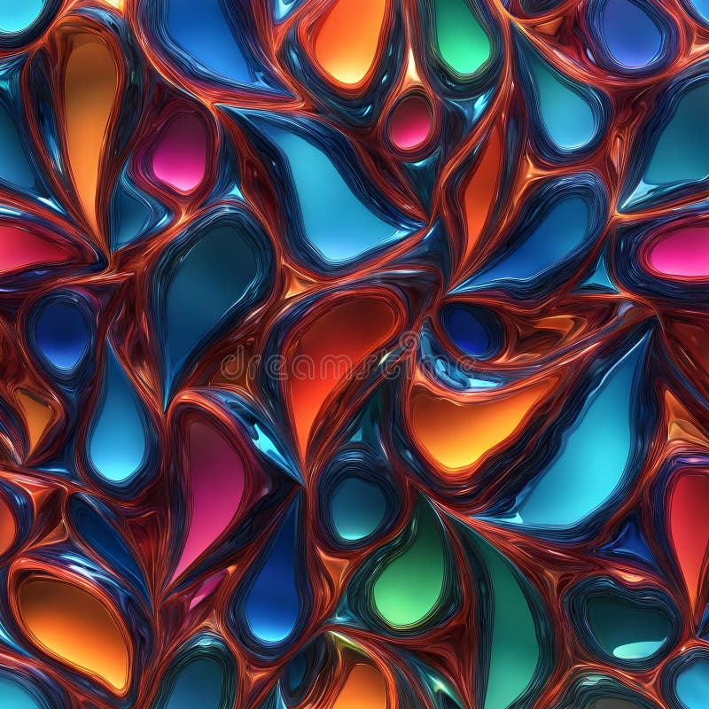 3d rendering of colorful abstract changing glass design vector illustration