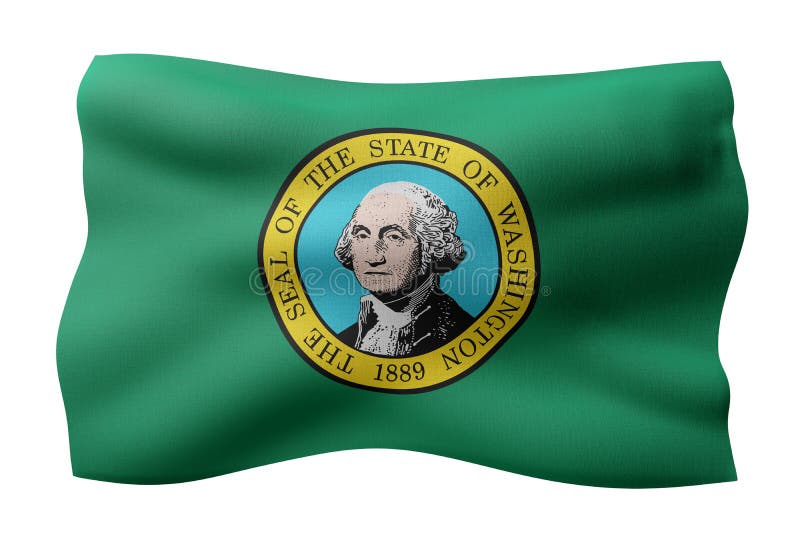 Washington State flag stock illustration. Illustration of washington