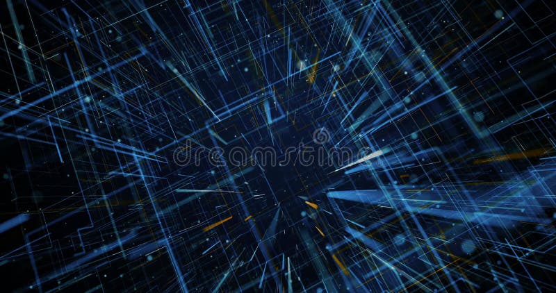 3d rendering di una tecnologia scientifica dati binario rete di codice binario che trasmette la complessità della connettività e i illustrazione di stock