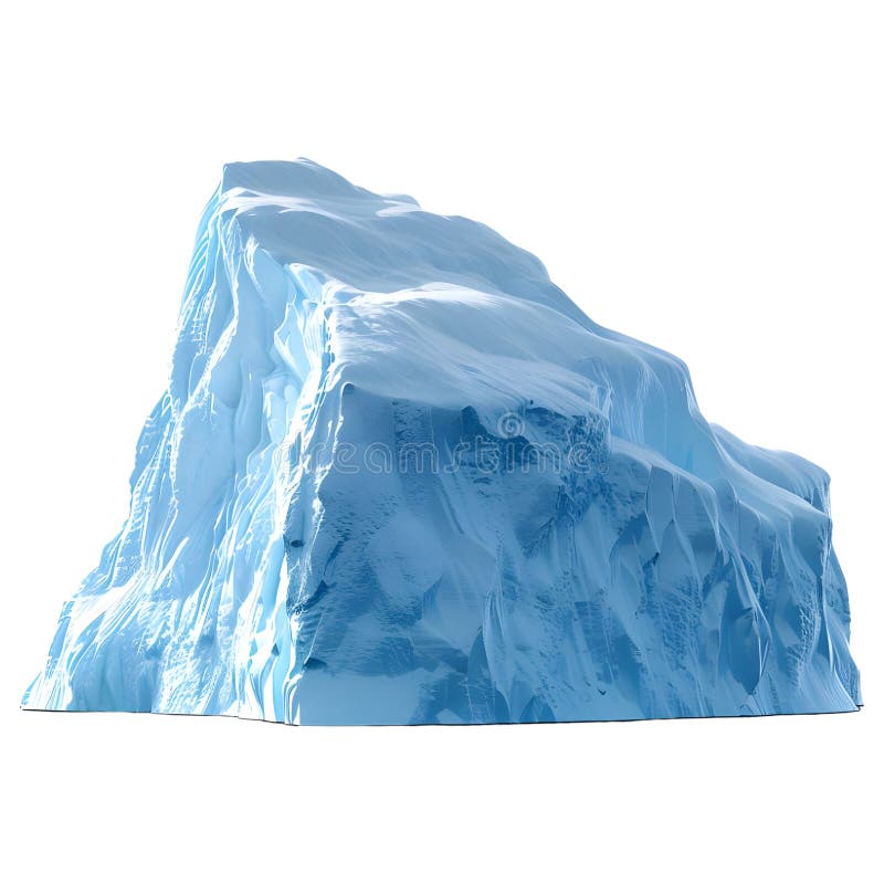 3D-Rendering eines Rieseneisburgs auf transparentem Hintergrund lizenzfreie abbildung.