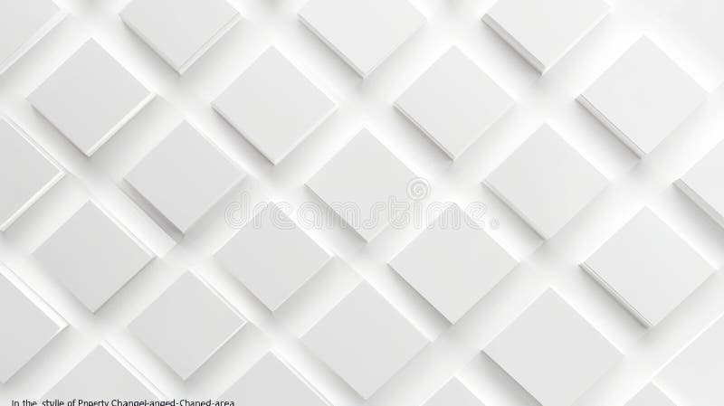 A 3D rendering featuring white square shapes set against an abstract background serves as a design element vector illustration