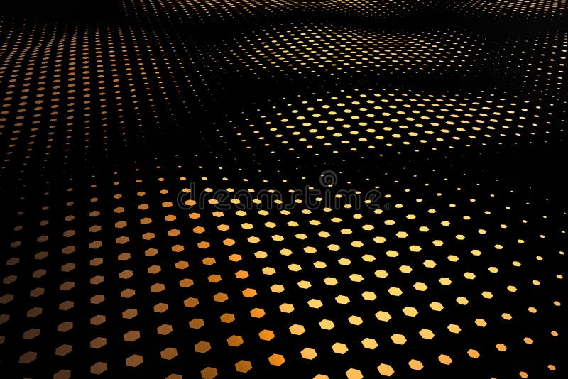 3d rendering, flow dot with gradient background stock illustration