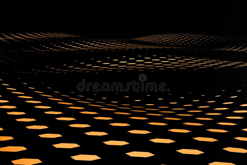 3d rendering, flow dot with gradient background royalty free illustration