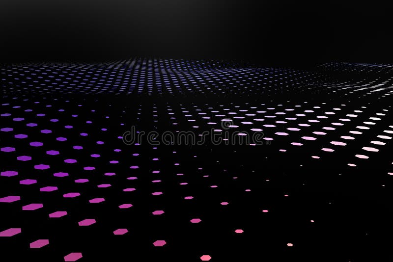 3d rendering, flow dot with gradient background vector illustration