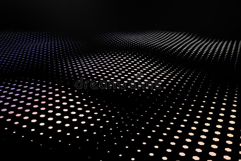 3d rendering, flow dot with gradient background royalty free illustration