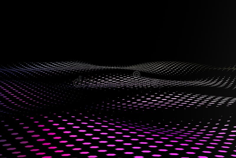 3d rendering, flow dot with gradient background vector illustration