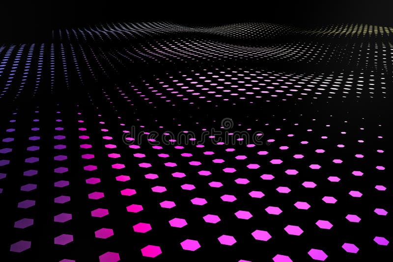 3d rendering, flow dot with gradient background vector illustration
