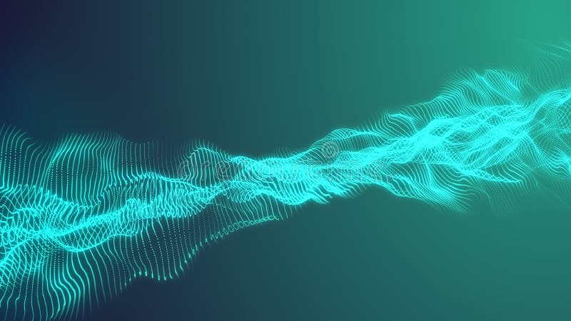 3D rendering Glow future abstract digital particles background vector illustration