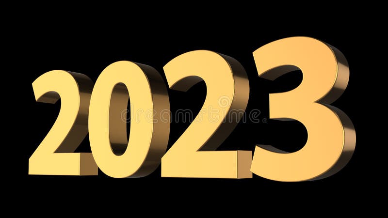 Colorful Happy New Year 2023 Background Stock Illustration