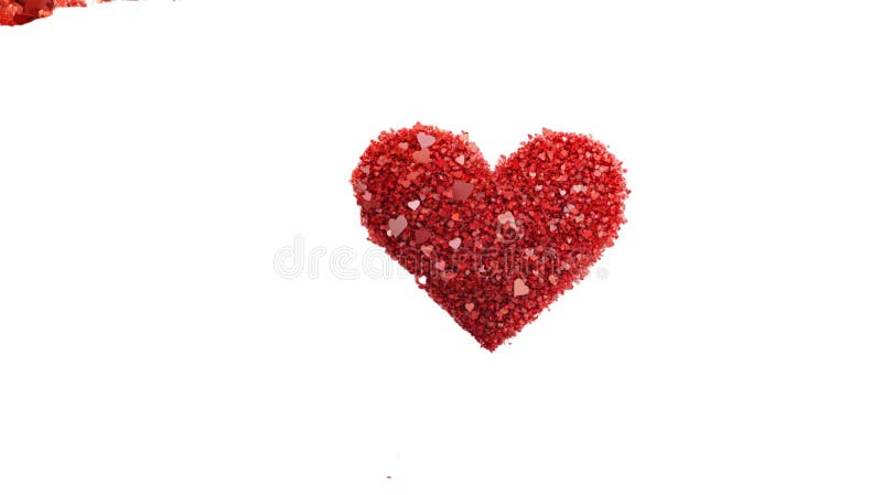 A 3D rendering of a heartshaped burst of love isolated on a transparent background showcasing a vibrant and dynamic display royalty free illustration