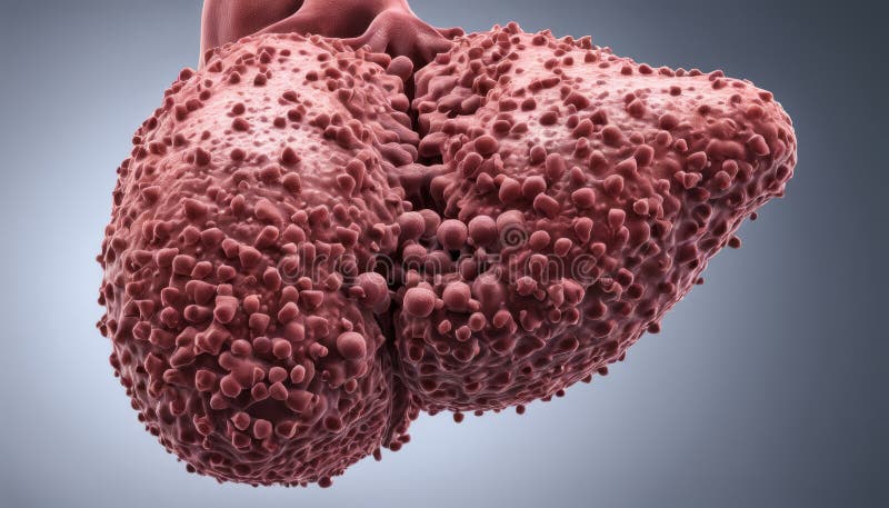 3D rendering of a human heart with detailed surface texture royalty free illustration