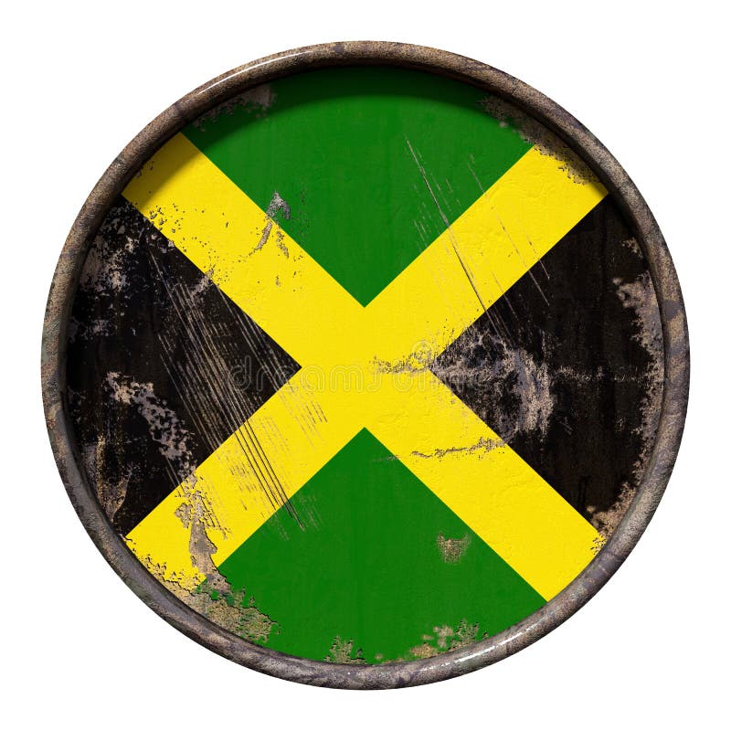 Old Jamaica flag stock illustration. Illustration of american 108699750