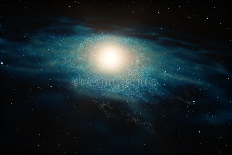3d rendering, the magnificent spiral nebula. The universe background vector illustration