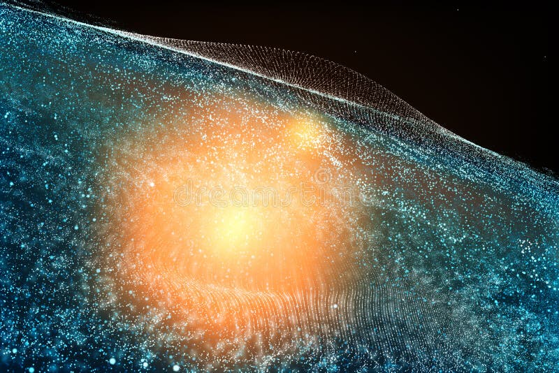 3d rendering, the magnificent spiral nebula. The universe background royalty free illustration