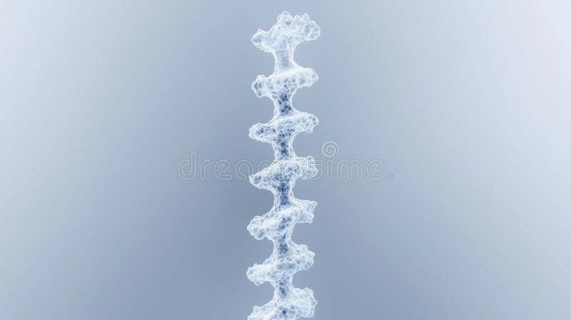 A 3D rendering of a molecular structure. vector illustration