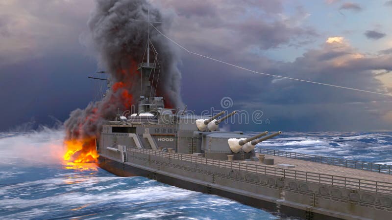 3D rendering of the naval ship vector illustration