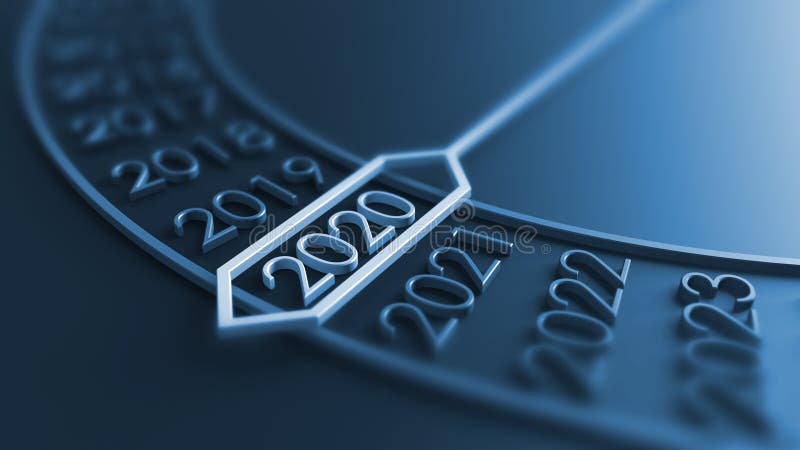 2020 3d rendering. stock illustration 2020 3d rendering. stock illustration