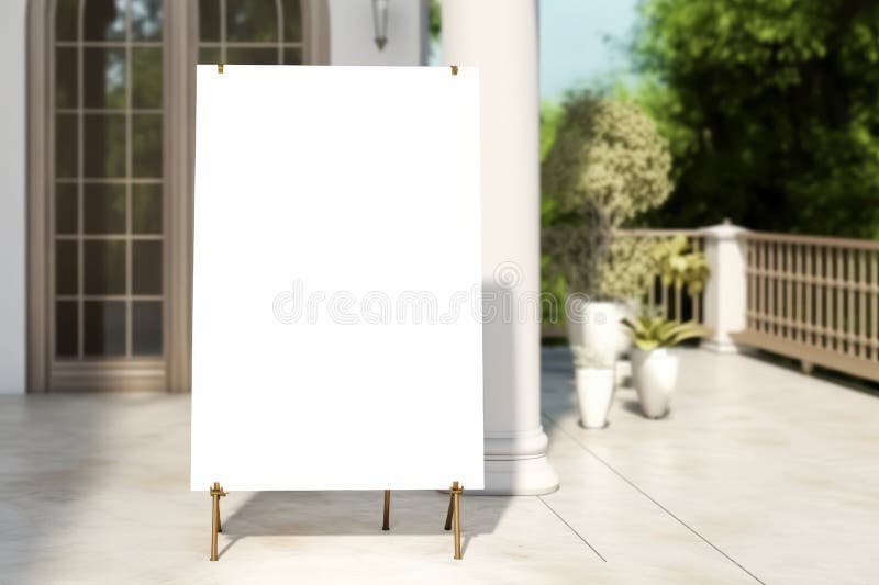 Easel Sign Mockup, Wedding Sign Mockup, Welcome Sign Mockup, Easel Mockup,  Sign Mockup, Seating Chart Mockup, Baby Shower Mockup, 3d render Stock  Illustration