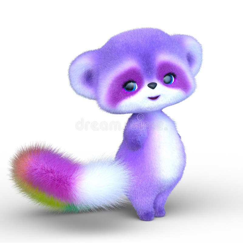 3D rendering of a red panda.