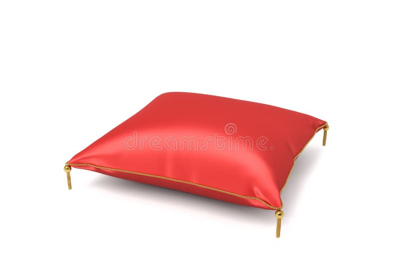 red silk throw pillows
