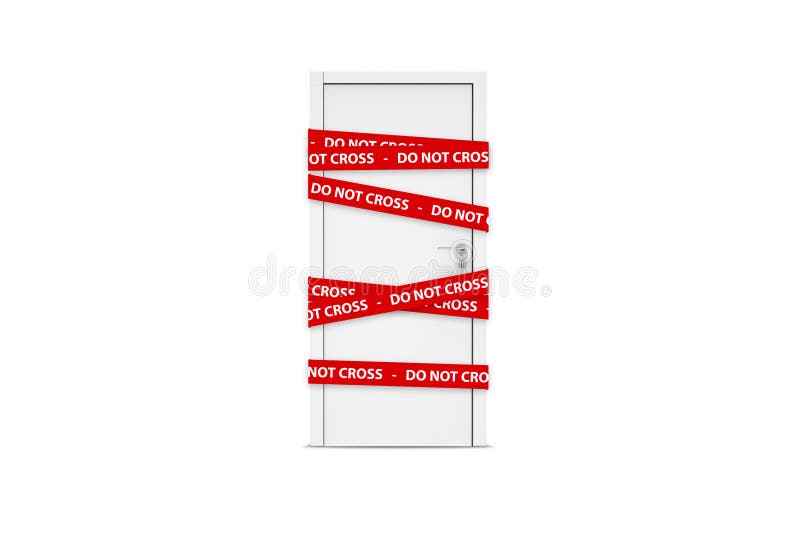 Door Caution Tape Stock Illustrations 108 Door Caution Tape Stock