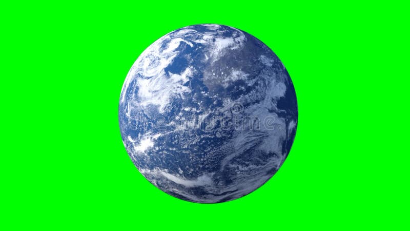 The Rotation of the Planet Earth. 3D Rendering Stock Footage - Video of ...